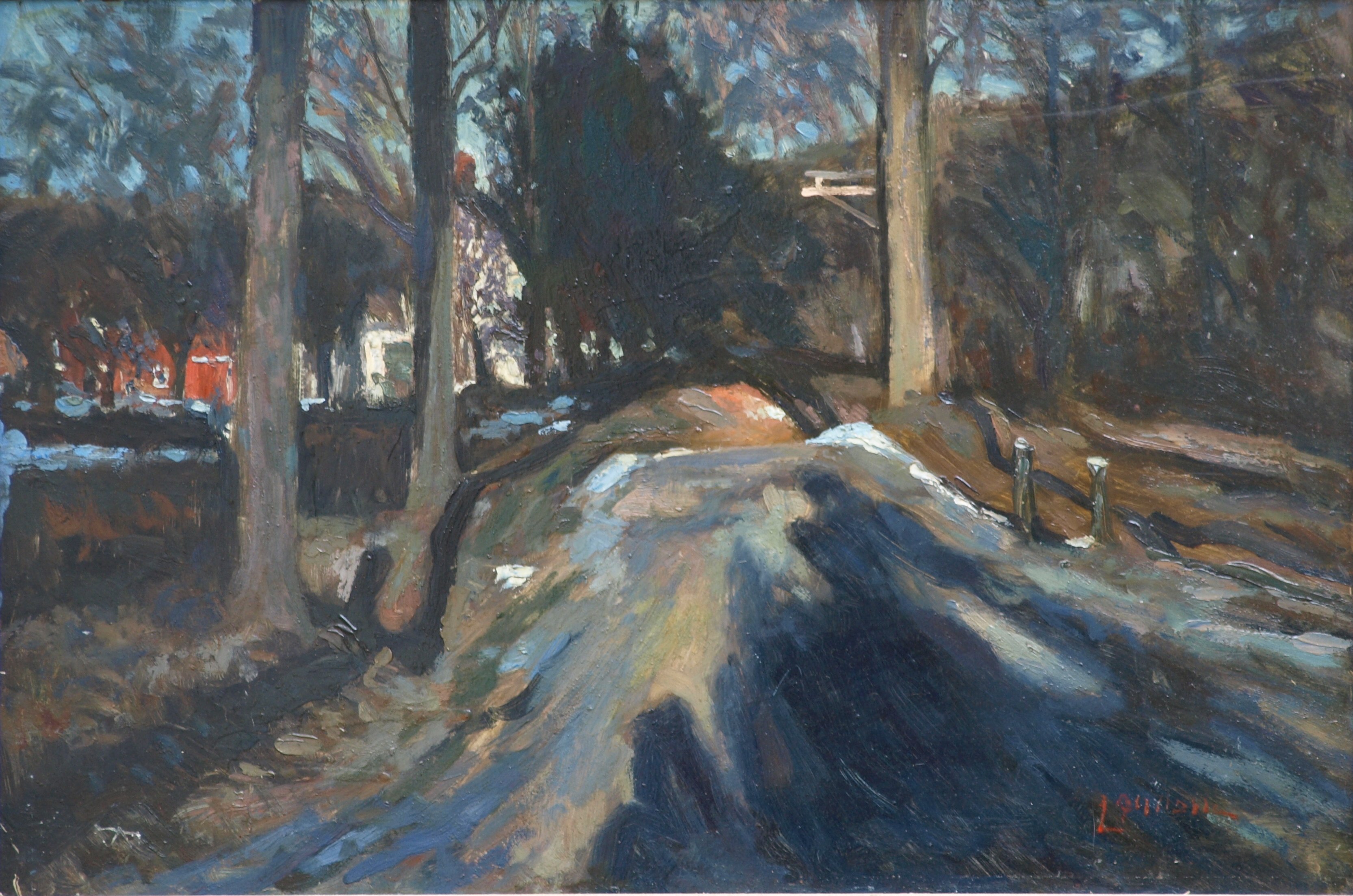 Melting Snows, Oil on Canvas, 16 x 24 Inches, by Bernard Lennon, $650