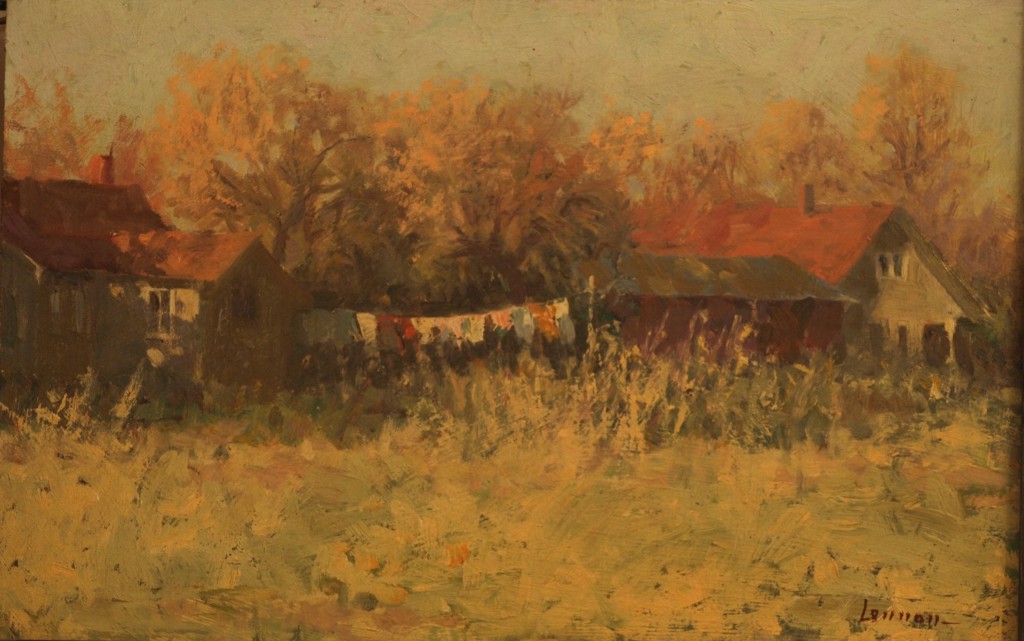 Early Spring - Gaylordsville, Oil on Panel, 10 x 15 Inches, by Bernard Lennon, $3000