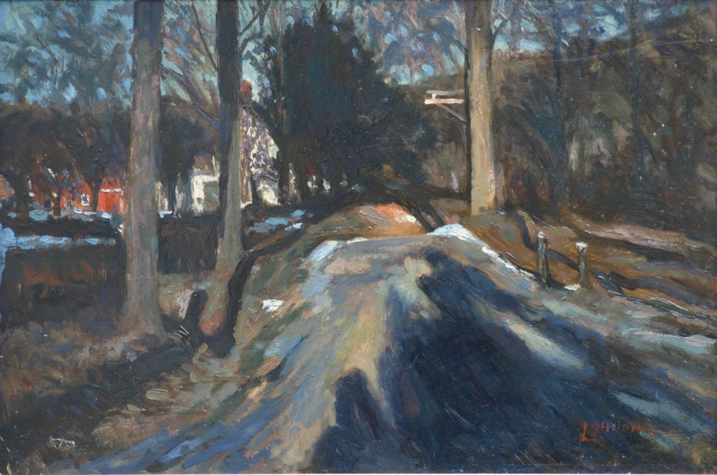 Melting Snows, Oil on Canvas, 16 x 24 Inches, by Bernard Lennon, $650