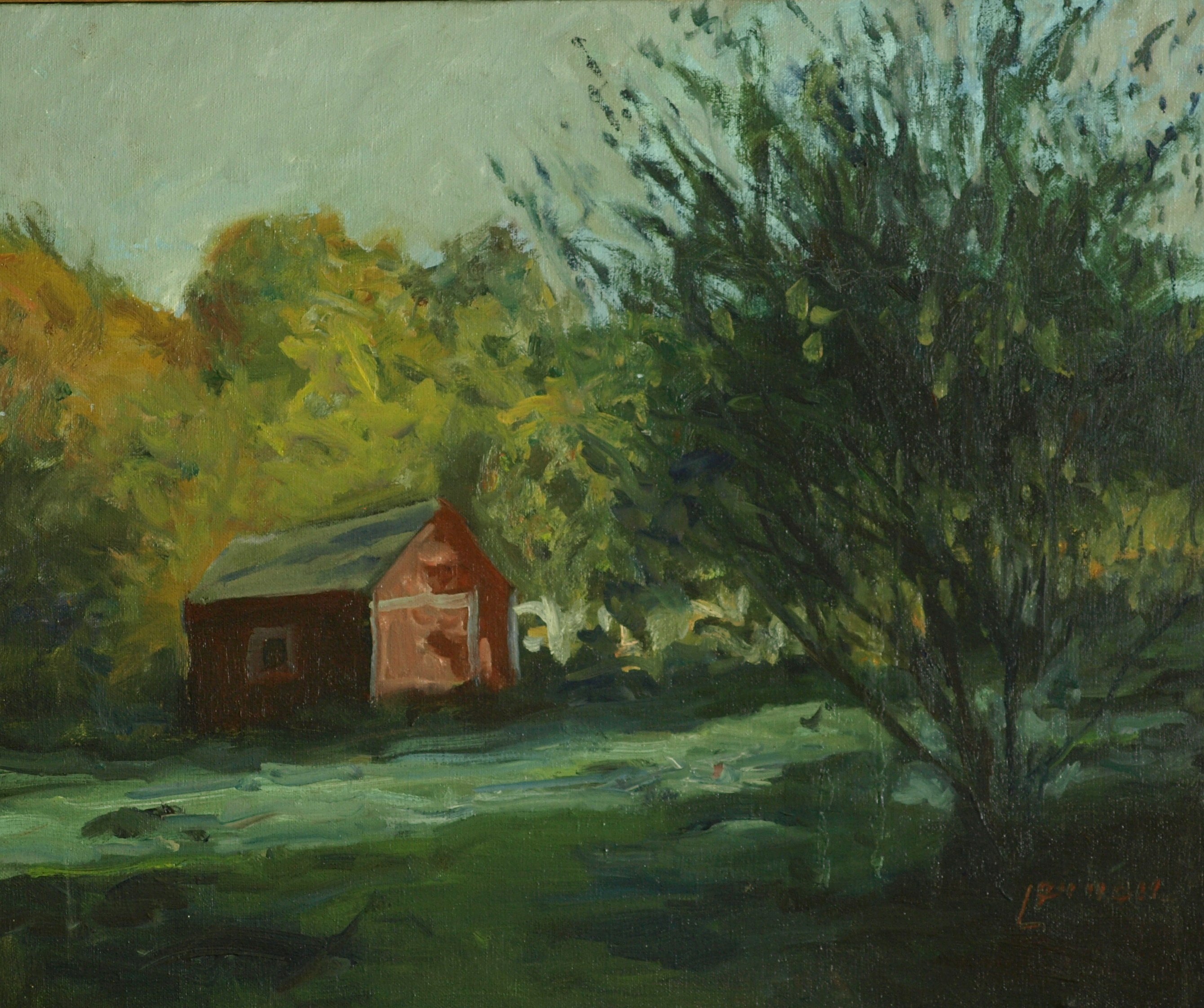 Summer Afternoon, Oil on Canvas, 20 x 24 Inches, by Bernard Lennon, $875