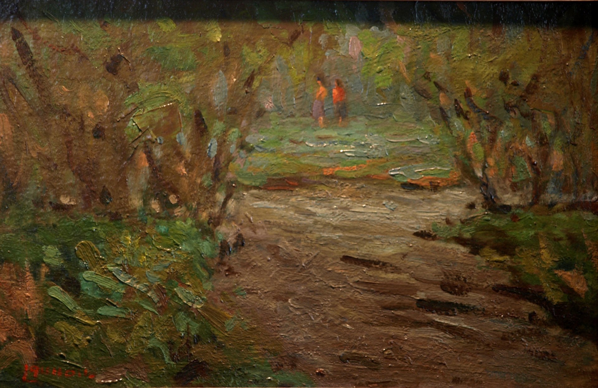 Summertime Sojourn, Oil on Panel, 9 x 14 Inches, by Bernard Lennon, $225